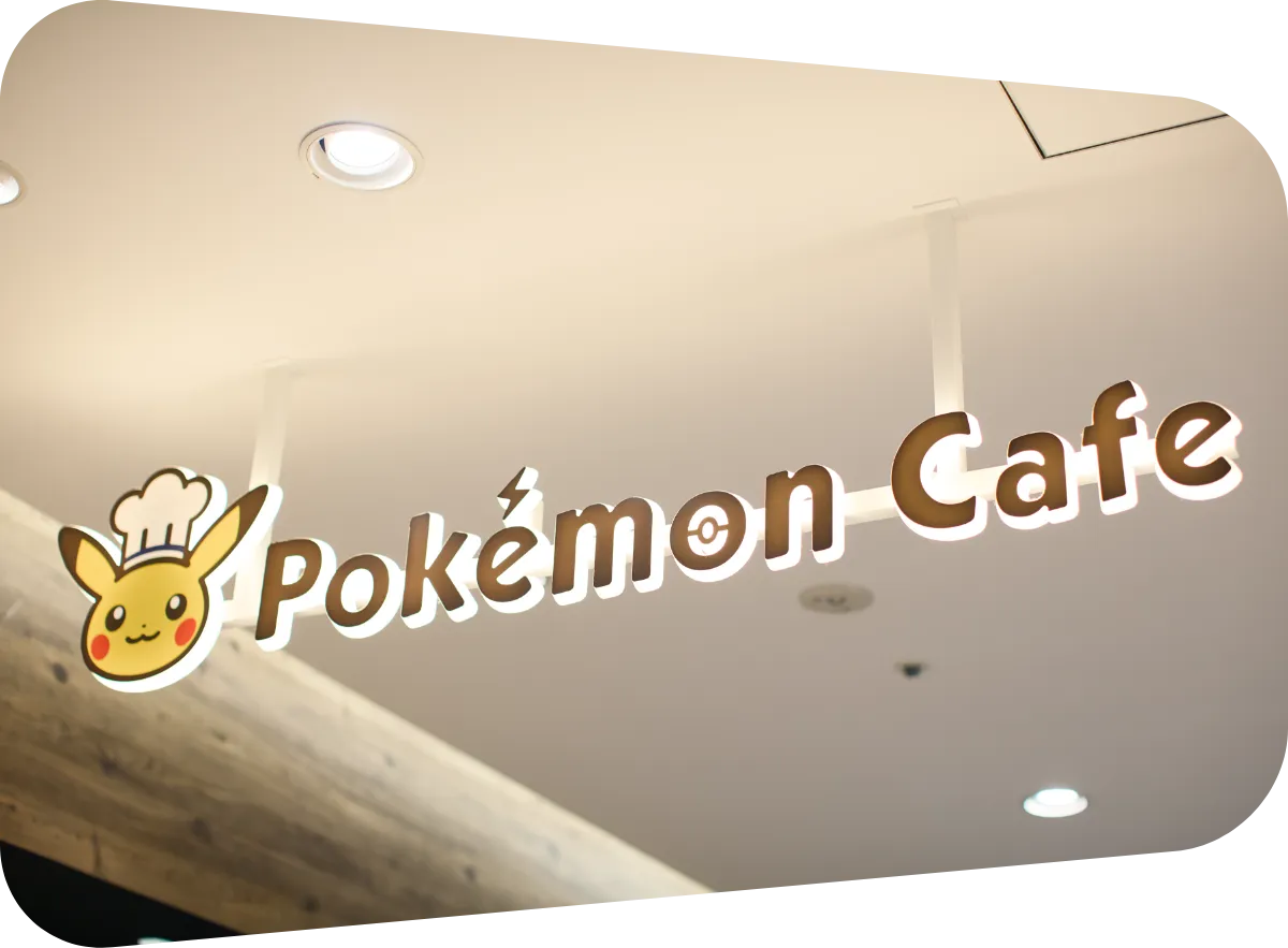 ポケモンカフェの看板