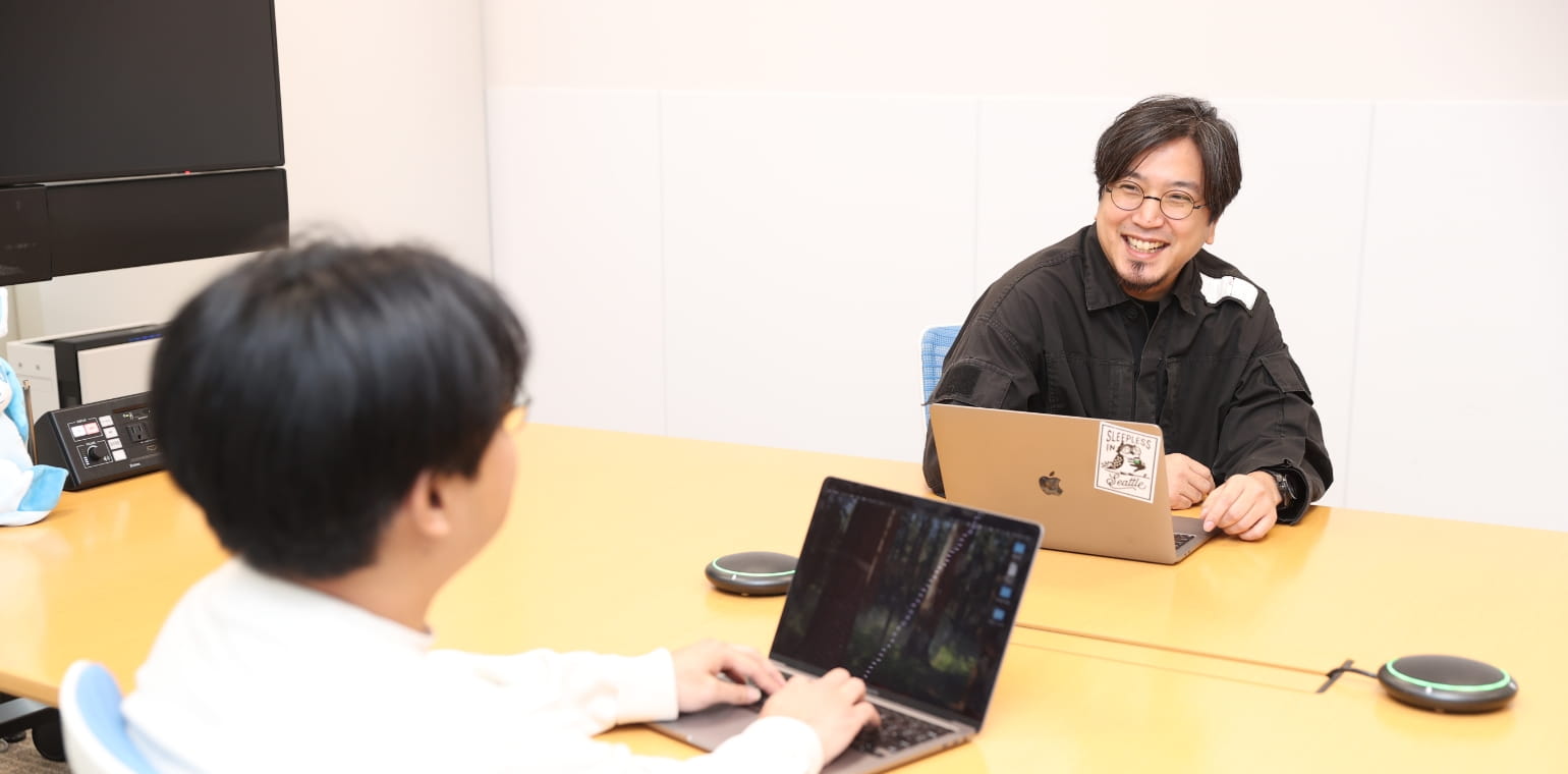 インタビューの様子