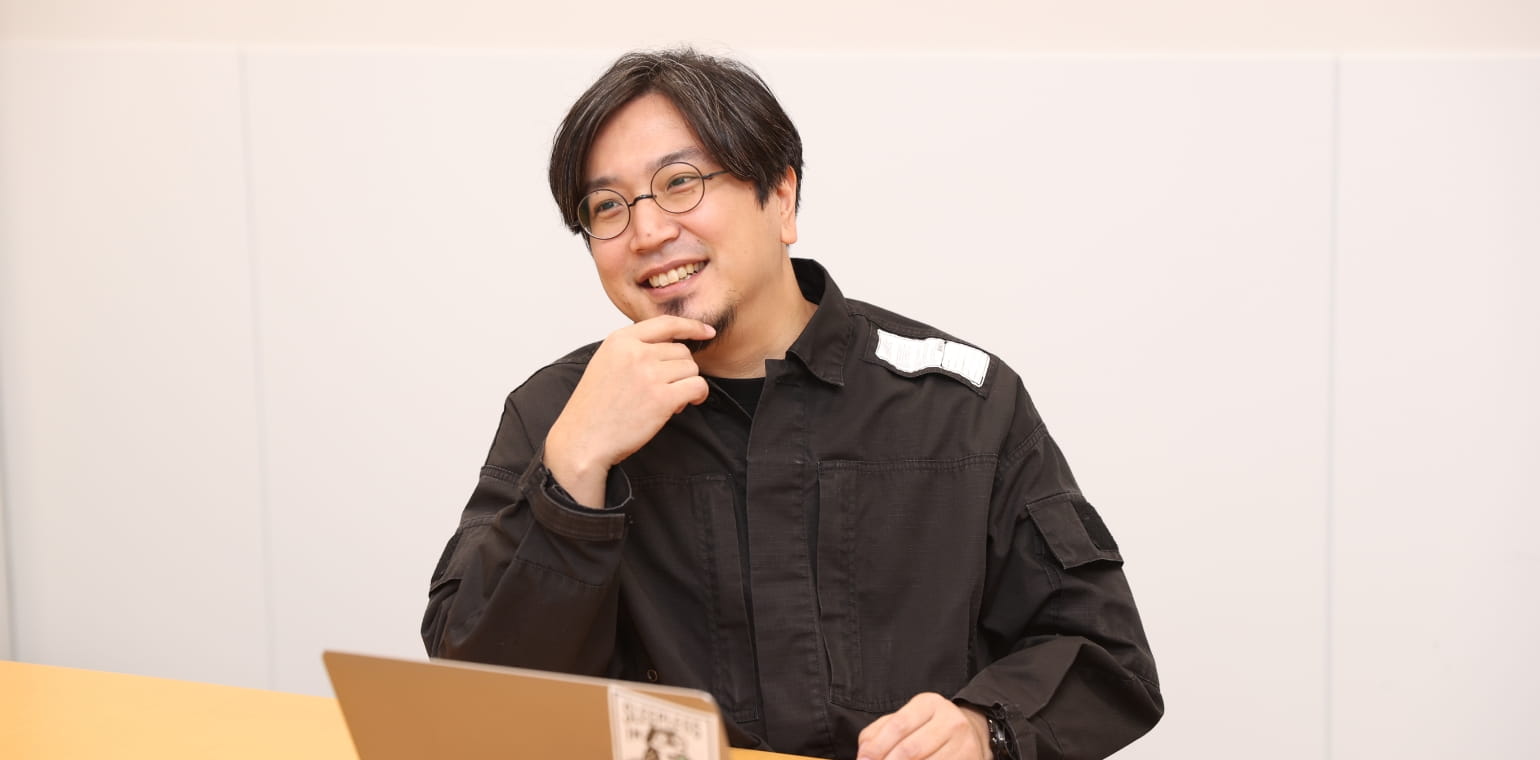 インタビューの様子